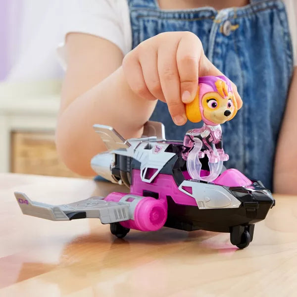 PAW Patrol: The Mighty Movie, Mighty Pups Jet with Lights, Sounds & Skye Figure, Ages 3+