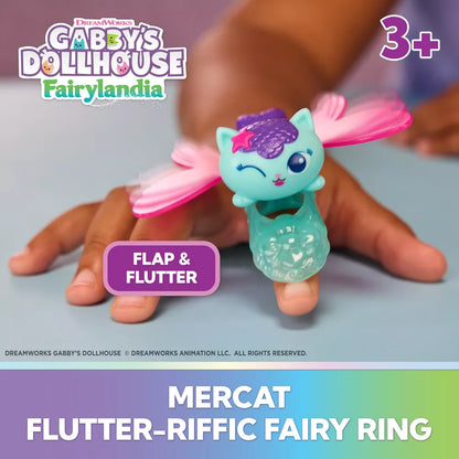 Gabby’s Dollhouse Fluttery Fairy Rings Assortment – Collectible Kids Rings
