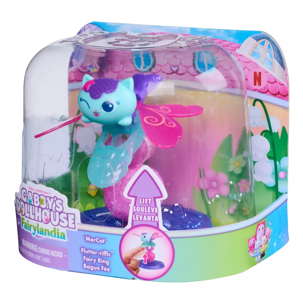 Gabby’s Dollhouse Fluttery Fairy Rings Assortment – Collectible Kids Rings