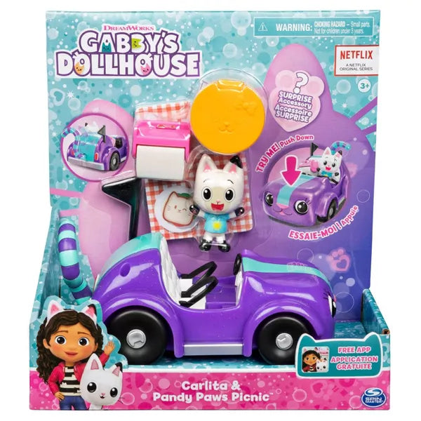 Gabby's Dollhouse Carlita & Pandy Paws Picnic Set