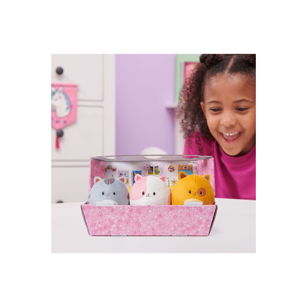 Gabby’s Dollhouse Hamster Kitties Plush Pack (3-Pack) | Soft Kids Plush Toys