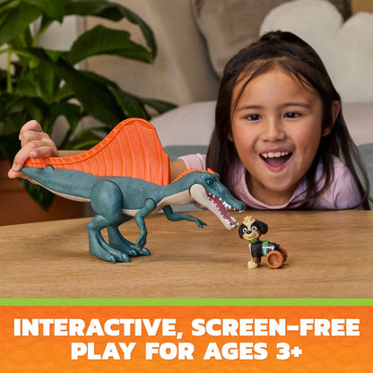 PAW Patrol: The Dino Movie, Rise & Roll Dino Set with Spinosaurus & Rex Figure