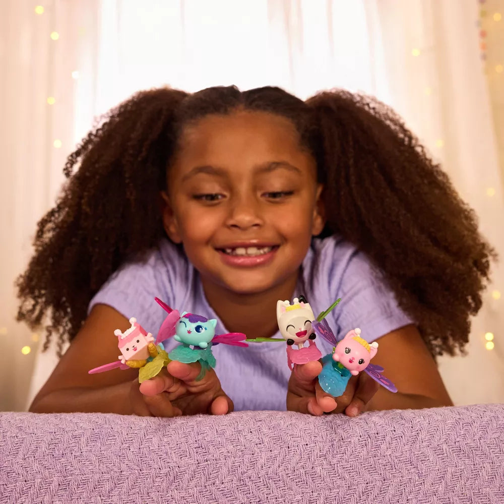 Gabby’s Dollhouse Fluttery Fairy Rings Assortment – Collectible Kids Rings