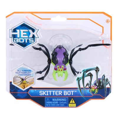 HEX BOTS Skitter Bot Spider Green – Autonomous Crawling Robotic Toy