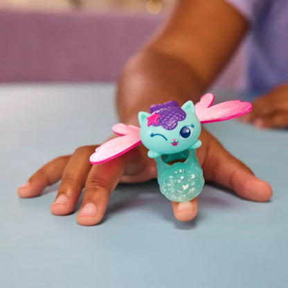 Gabby’s Dollhouse Fluttery Fairy Rings Assortment – Collectible Kids Rings