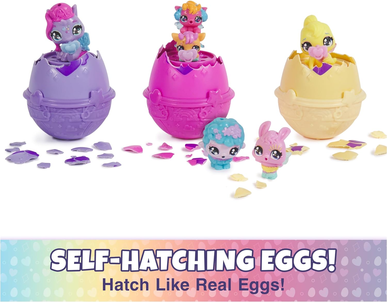 Hatchimals Alive, Spring Basket Toy with Mini Figures, Self
