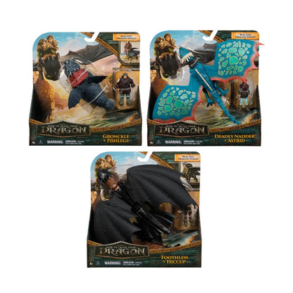 DreamWorks Dragons Figure and Dragon Viking Deadly Nadder & Astrid