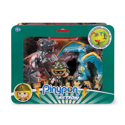 Pinypon Action. Wild. Pack 2 Dinosaurios & 1 figura