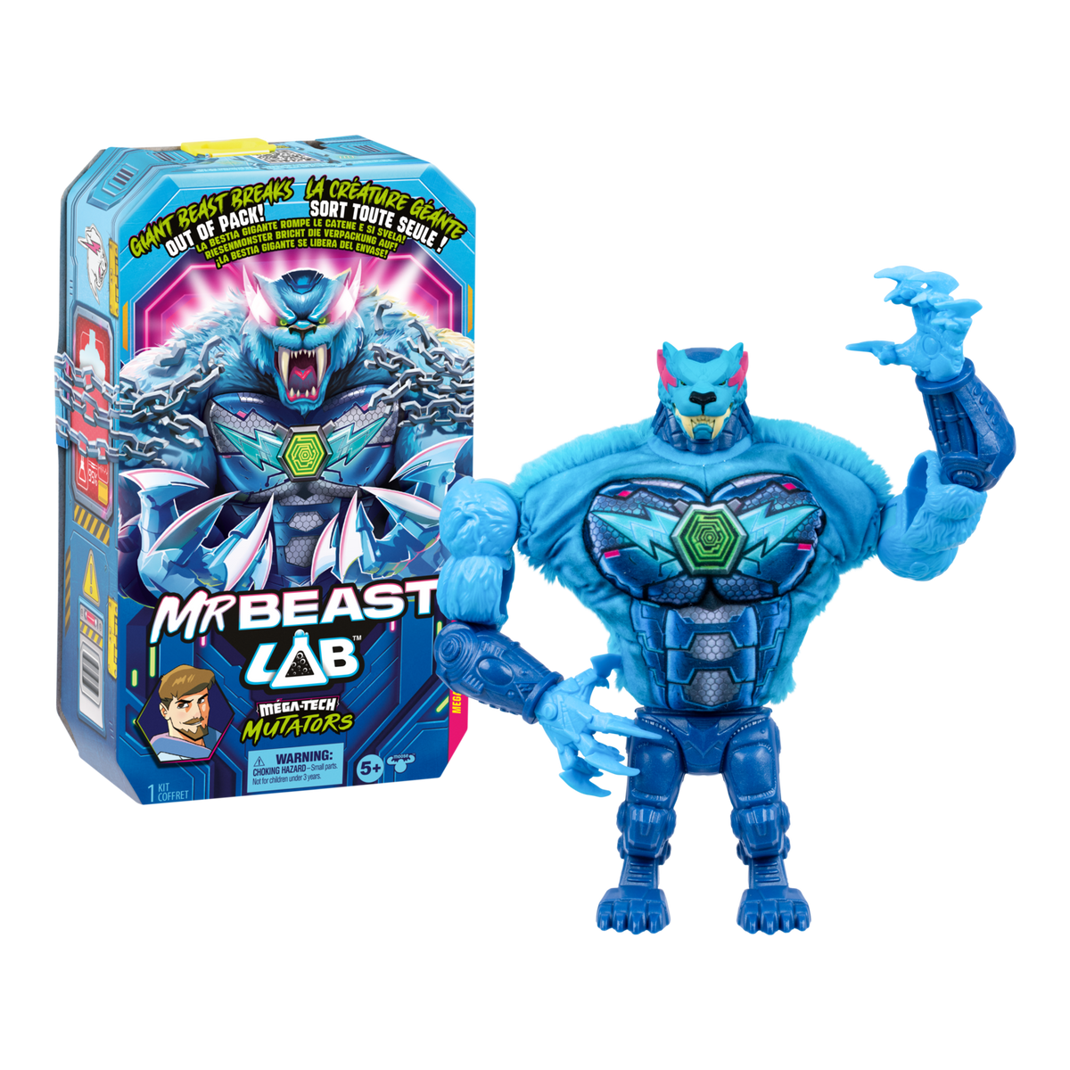 MrBeast Lab Mega Mutators - 9-Inch Action Figure, Mutation Chamber