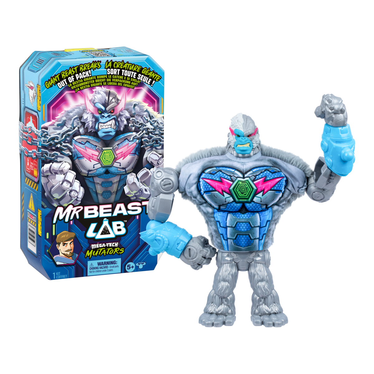 MrBeast Lab Mega Mutators - 9-Inch Action Figure, Mutation Chamber