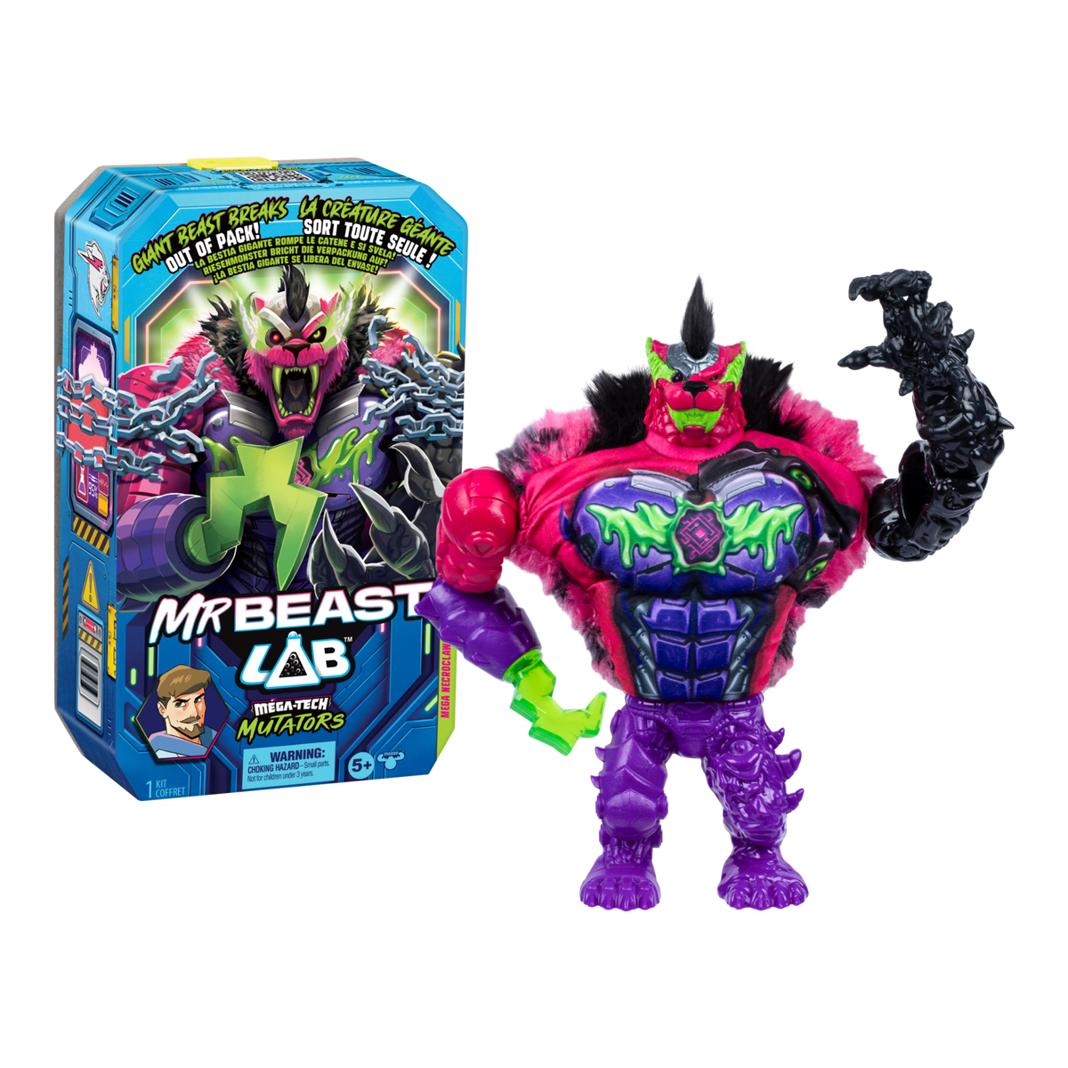 MrBeast Lab Mega Mutators - 9-Inch Action Figure, Mutation Chamber