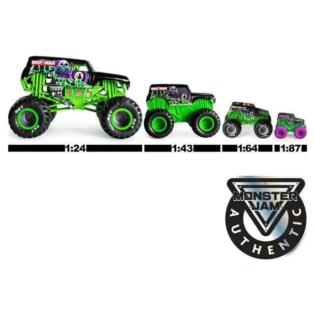 Monster Jam, Max-D 1:24 Scale Die-Cast Monster Truck, Girl and Boy Toys