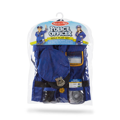Melissa & Doug Police Officer Role Play Costume Set – Kids Dress-Up & Pretend Play