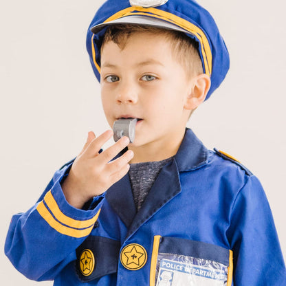 Melissa & Doug Police Officer Role Play Costume Set – Kids Dress-Up & Pretend Play