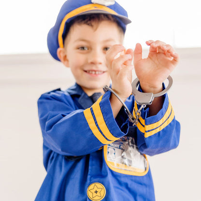 Melissa & Doug Police Officer Role Play Costume Set – Kids Dress-Up & Pretend Play