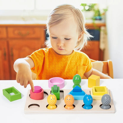 Montessori Wooden Shape Sorter & Fishing Game | Juguete Educativo de Madera