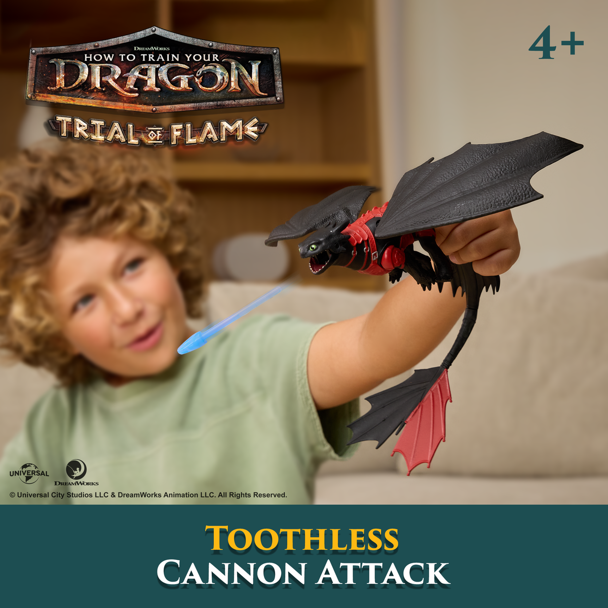 DreamWorks Dragons Blazing Battles Toothless Cannon Attack Playset