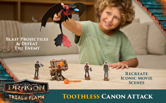 DreamWorks Dragons Blazing Battles Toothless Cannon Attack Playset