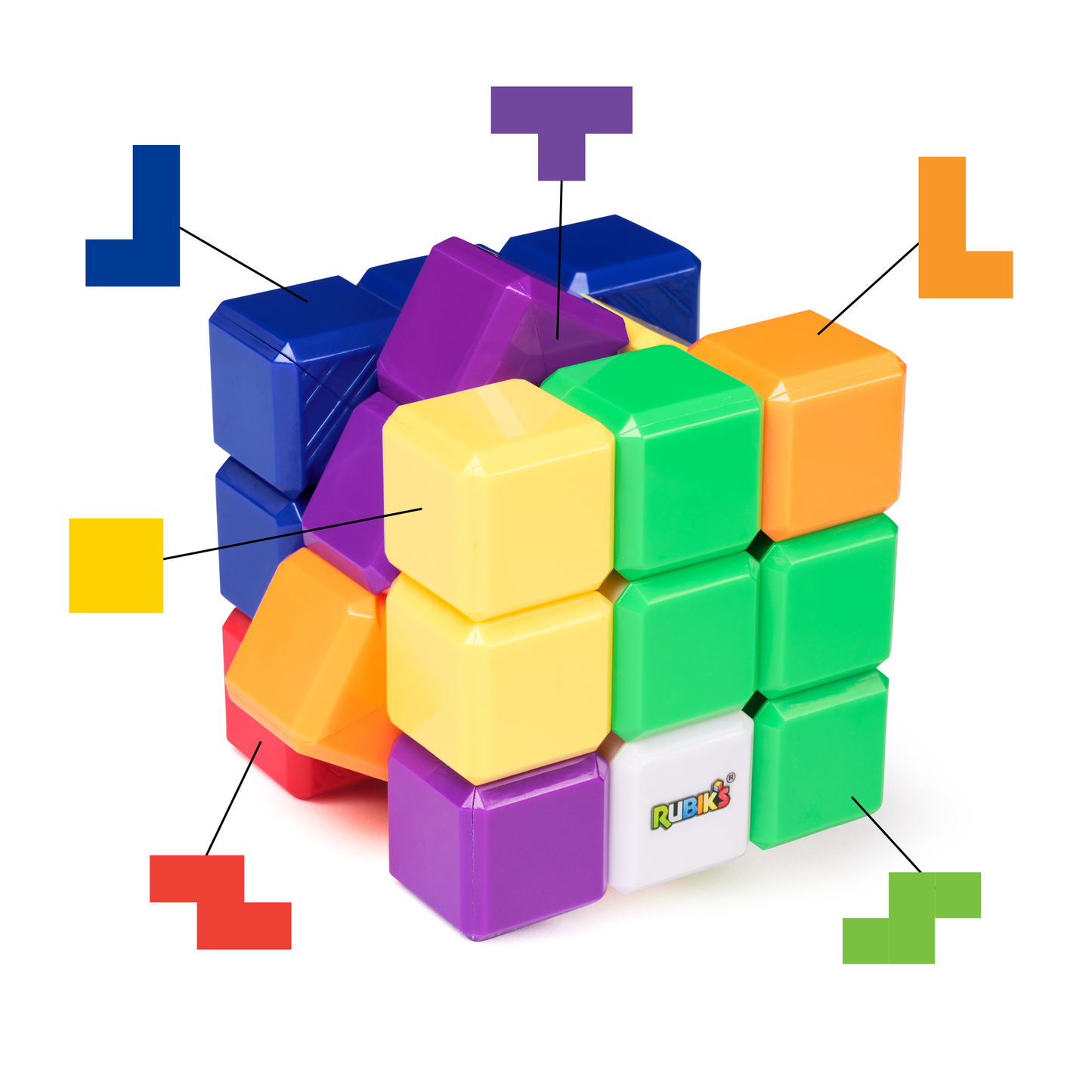 Rubik's Tetris Cube - Kids Toy, Ages 3 and up