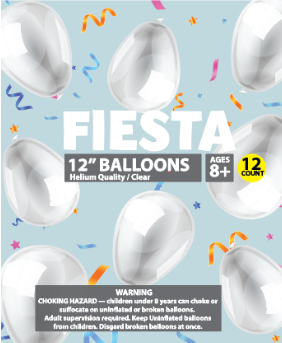 12" Clear Balloons