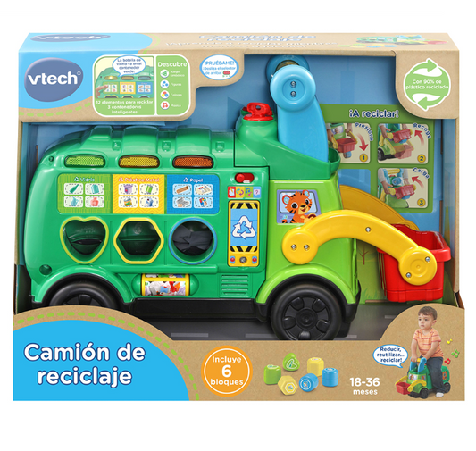 VTech Baby Camión de reciclaje - Juguetes Ecológicos