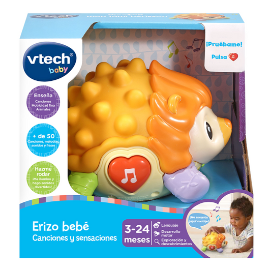Juguete Erizo bebé Canciones y sensaciones VTech Baby
