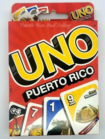 Mattel Uno Puerto Rico Morro Theme Cards