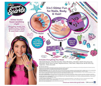 SHIMMER N SPARKLE GLITTER BEAUTY SET