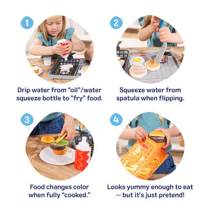 Flip & Fry Grill Play Set with Color-Changing Water WOW!