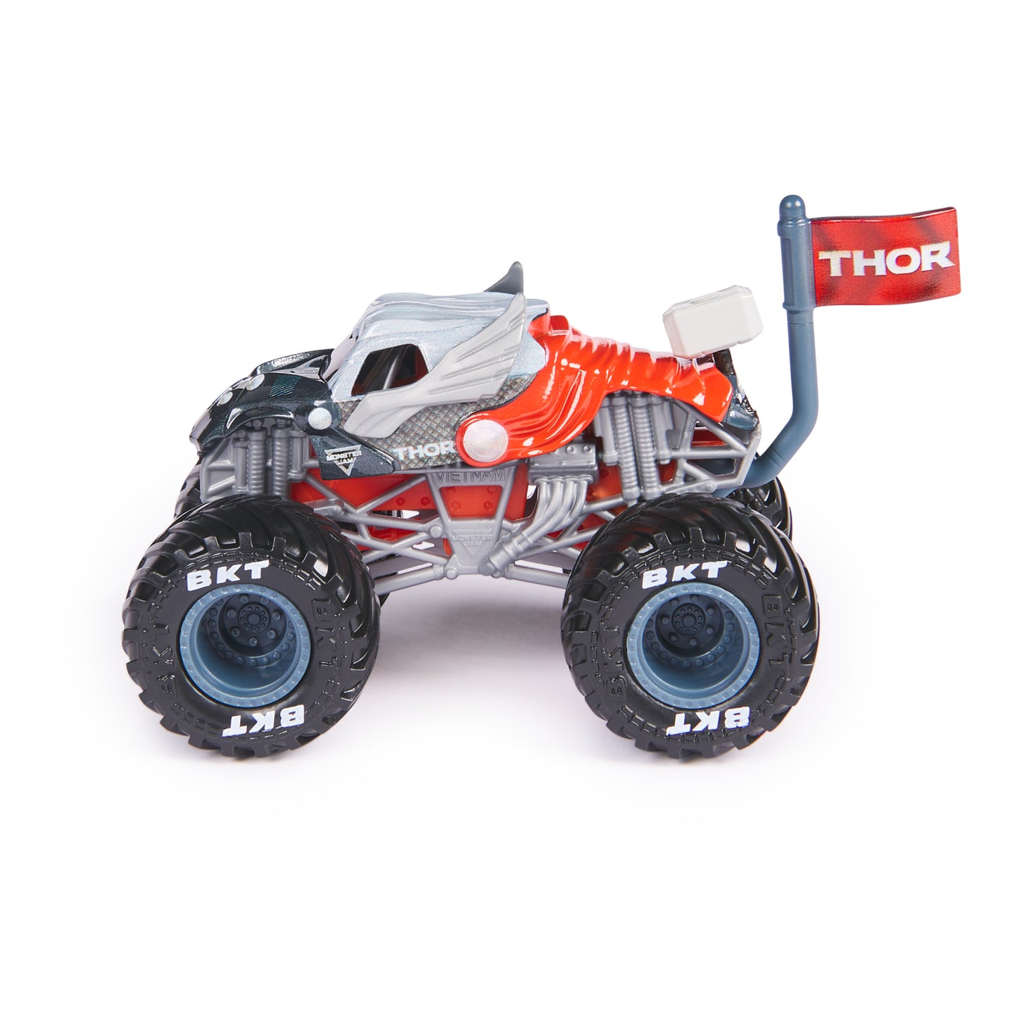 Monster Jam, Marvel Official Thor Monster Truck, Die-Cast Vehicle, 1:64 Scale, Super Hero Kids Toys for Boys Ages 3 and up