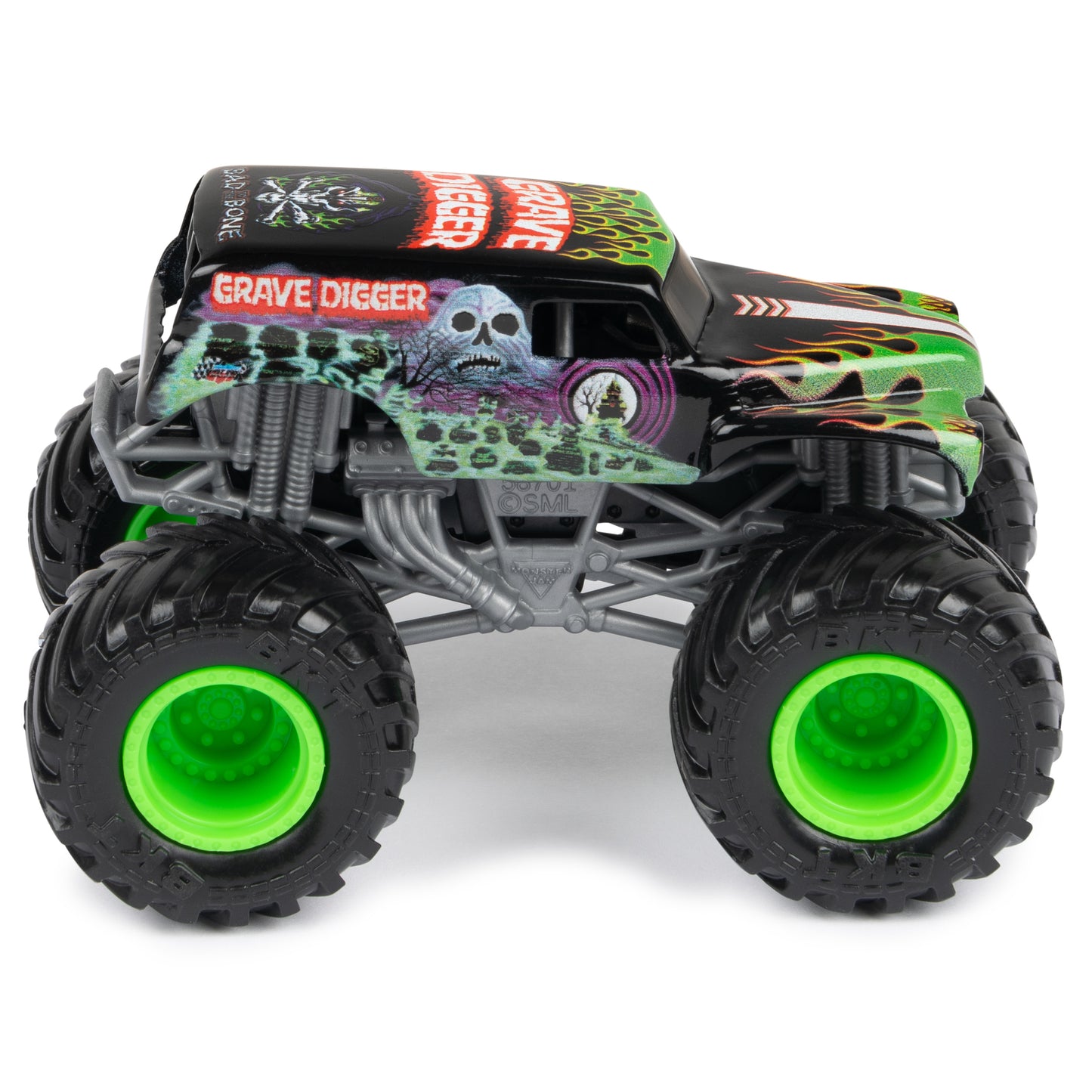 Monster Jam, Official Grave Digger Vs. Avenger Die-Cast Monster Trucks, 1:64 Scale, Kids Toys for Boys Ages 3 and up