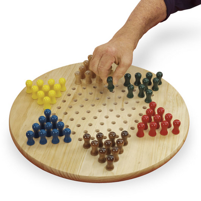 Cardinal Industries Wood Chinese Checkers Game
