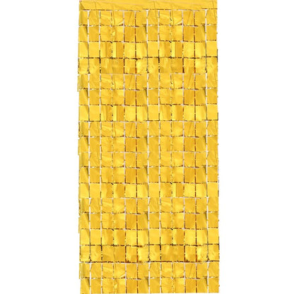 MYLAR FIESTA CURTAIN GOLD