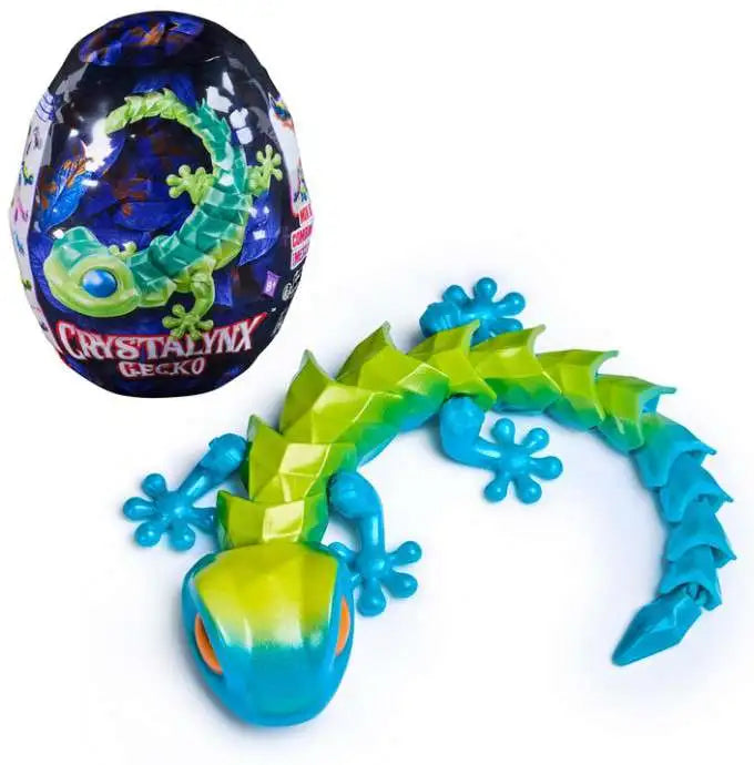 Crystalynx Gecko Surprise Figure 23cm | Collectible Articulated Fidget Toy | NAP Toy Shop