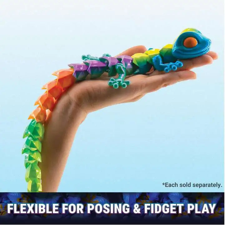 Crystalynx Gecko Surprise Figure 23cm | Collectible Articulated Fidget Toy | NAP Toy Shop