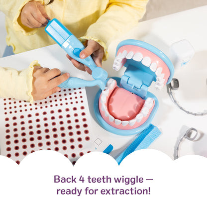 Melissa & Doug Dentist Kit for Kids | Super Smile Dental Play Set (25 Pieces, Ages 3–6)