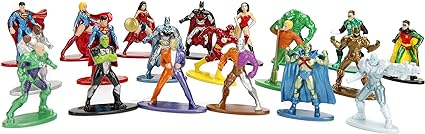 Jada Toys DC Comics 1.65" Die-cast Metal Collectible Figures 20-Pack Wave 1, Toys for Kids and Adults, Multi-Color