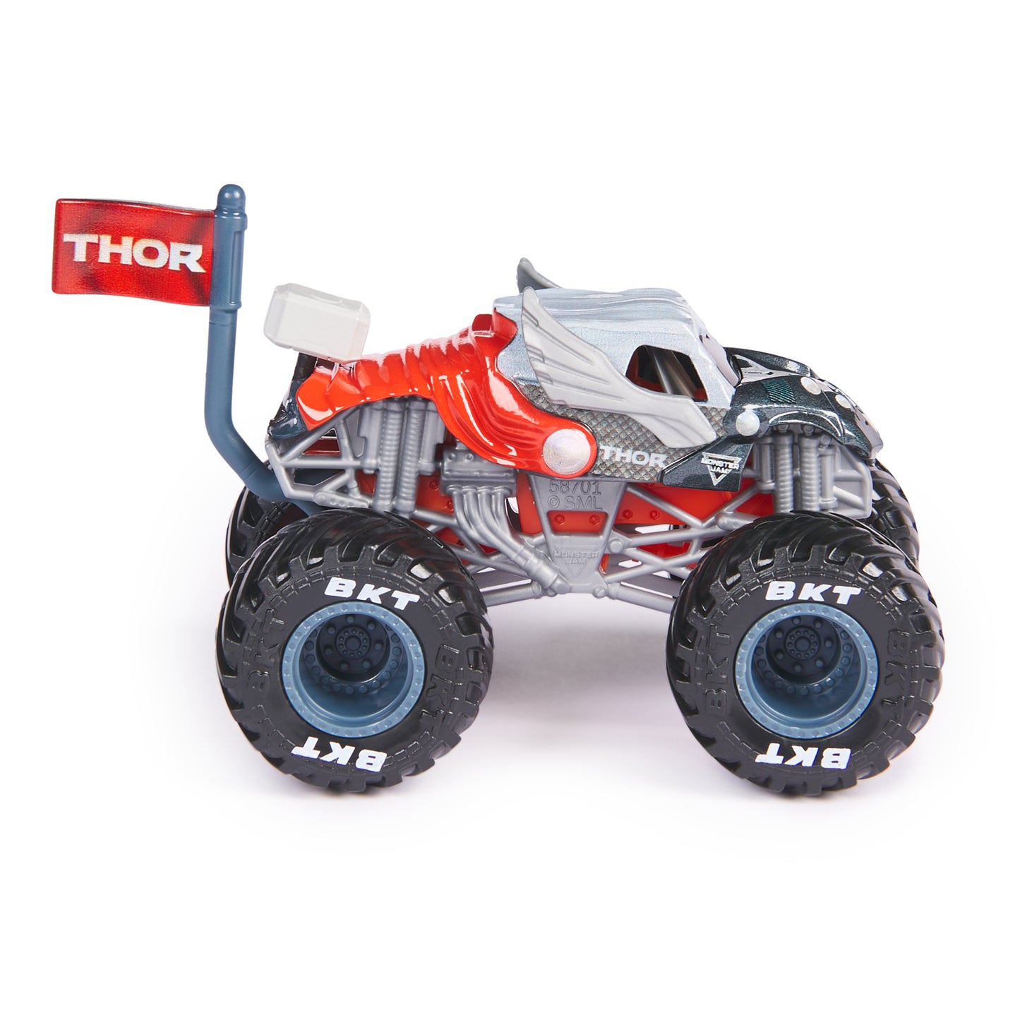 Monster Jam, Marvel Official Thor Monster Truck, Die-Cast Vehicle, 1:64 Scale, Super Hero Kids Toys for Boys Ages 3 and up