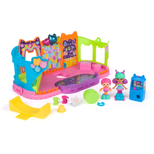 Gabby’s Dollhouse, Party Room Playset with Exclusive Toy Figures, Dollhouse Furniture, Accessories & Fidget Play, Kids Toys for Girls and Boys Ages 3+