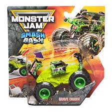 Monster Jam Smash & Bash GraveDigger 1:64 Monster Truck – Official Die-Cast Vehicle
