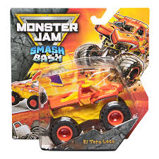 Monster Jam Smash & Bash Toro Loco 1:64 Monster Truck – Official Die-Cast Vehicle