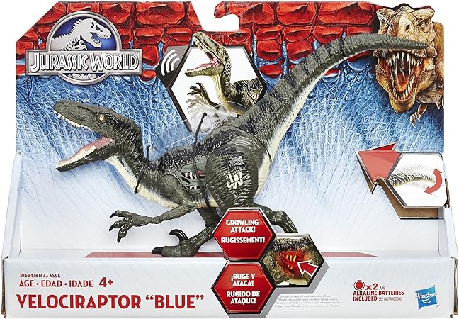 Hasbro Jurassic World Growlers Velociraptor "Blue" Dinosaur