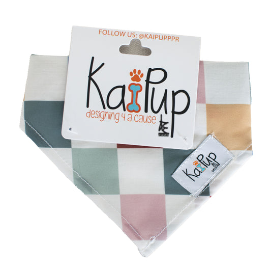 Kai Pup Limited Edition Christmas Bandanas - Checkered