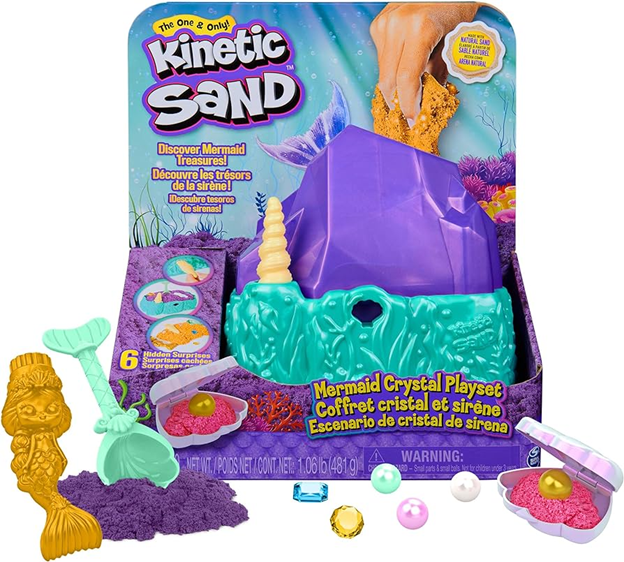 Kinetic Sand Mermaid Crystal Playset