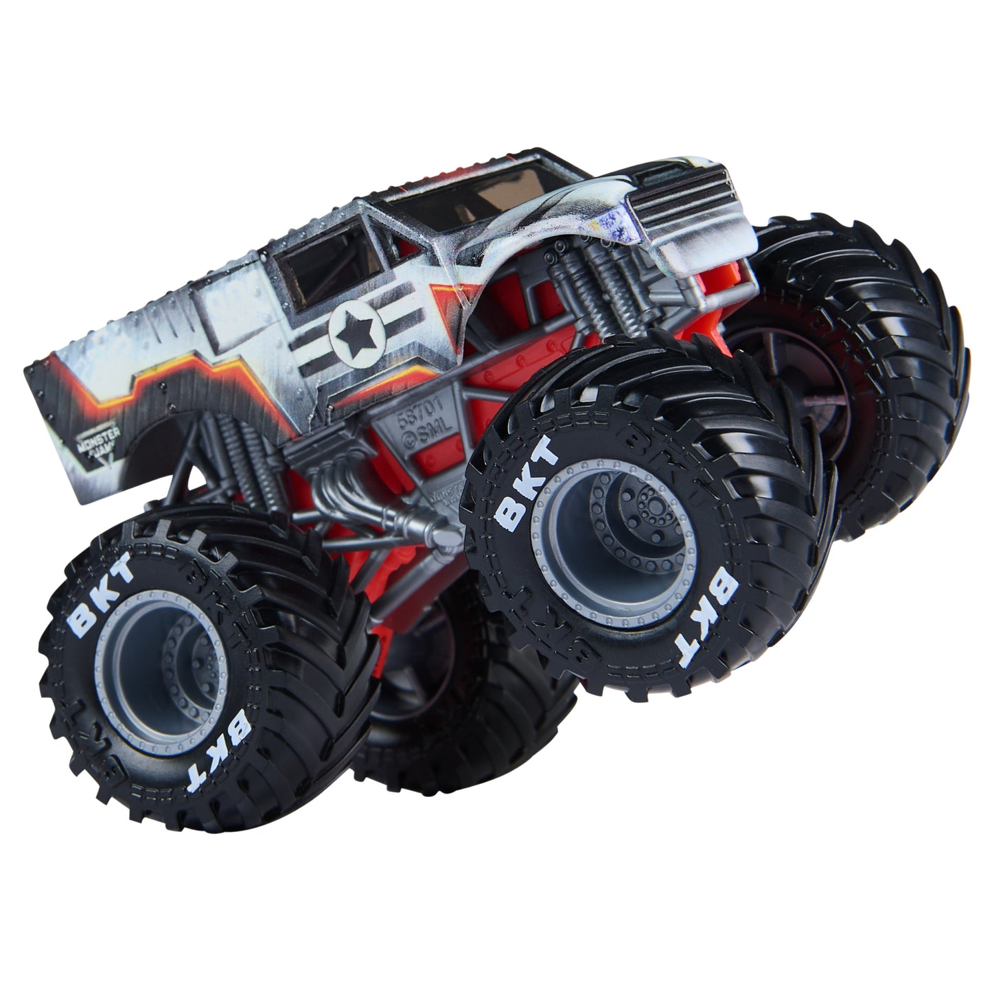 Monster Jam, Marvel Official Iron Man Vs. War Machine Die-Cast Monster Trucks, 1:64 Scale, Kids Toys for Boys and Girls Ages 3 and up