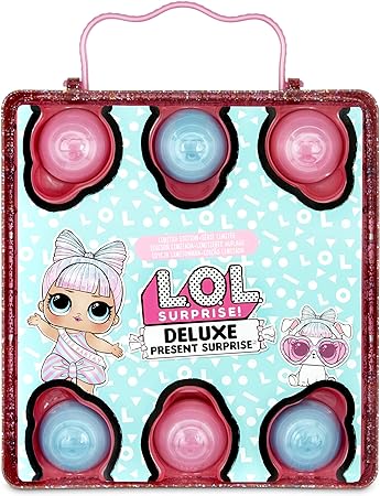 LOL Surprise Deluxe Present Surprise with Limited Edition Doll, and Pet, Pink - Adorable Fashion Doll and Colorful Accessories in Giftable Packaging - Birthday, for Girls Age 4-15 Years