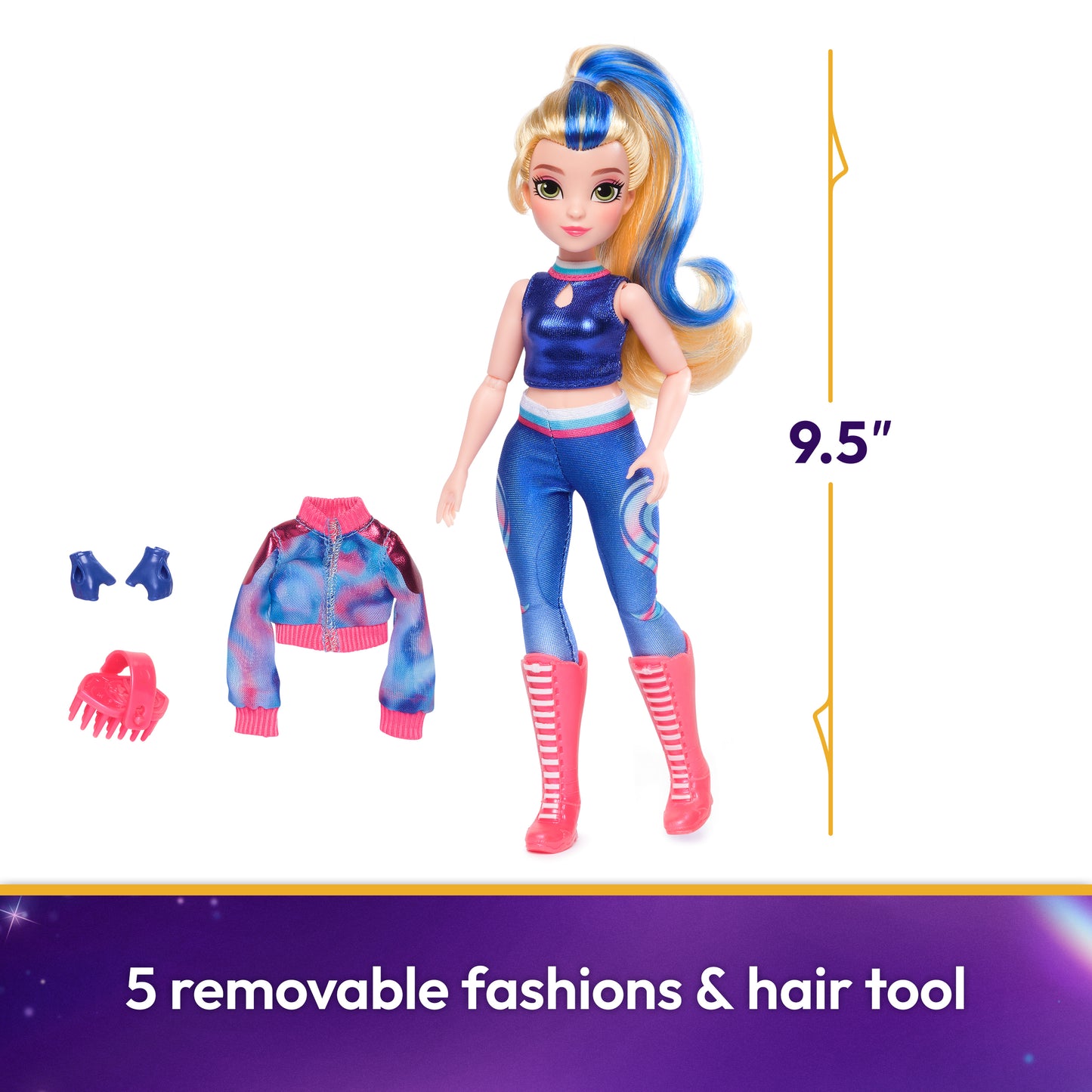 Unicorn Academy, Isabel Doll with Highlighted Hair, 5 Fashion Accessories & Hair Styling Tool, 9.5”, Dolls & Unicorn Toys for Girls Ages 4 and up (Copy)