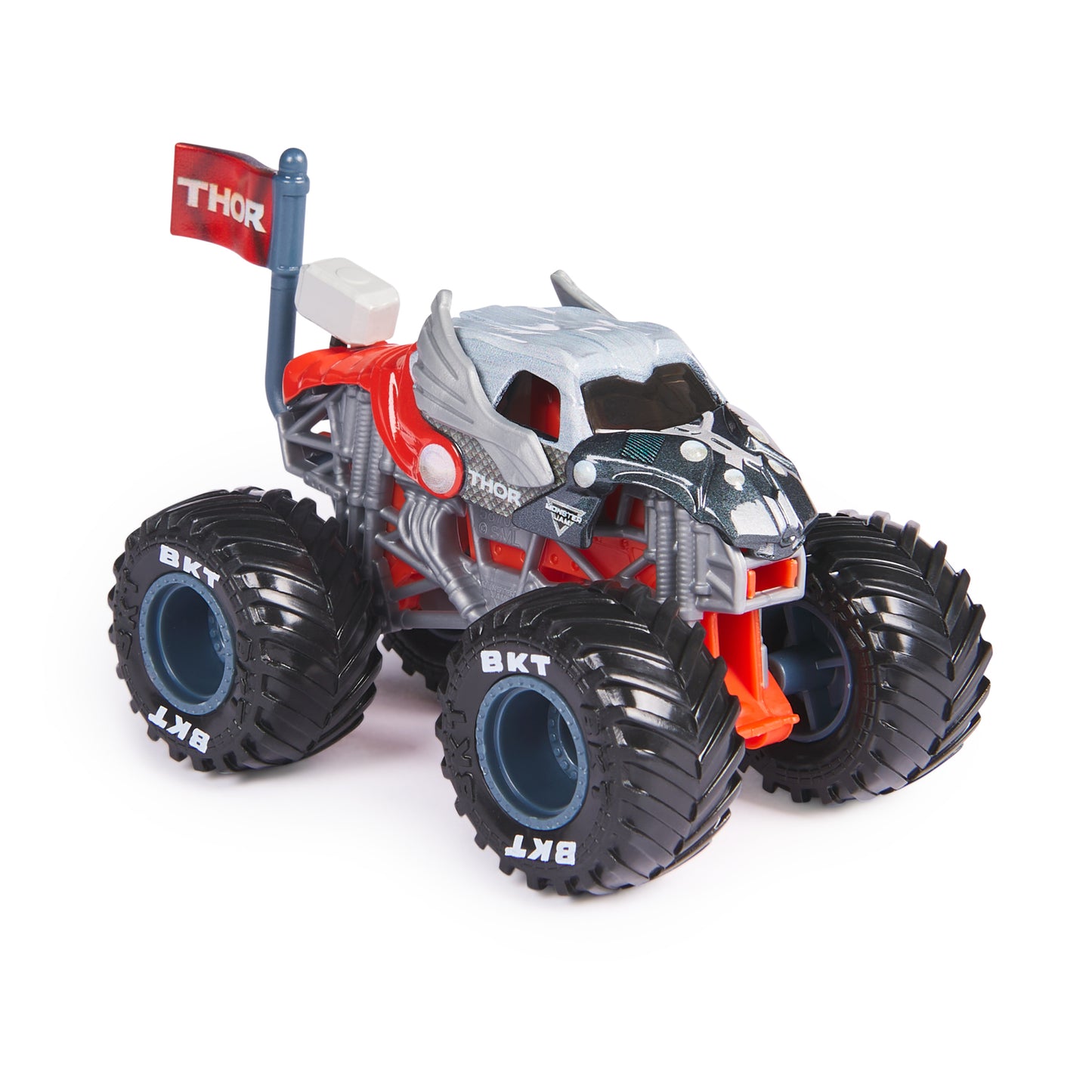 Monster Jam, Marvel Official Thor Monster Truck, Die-Cast Vehicle, 1:64 Scale, Super Hero Kids Toys for Boys Ages 3 and up