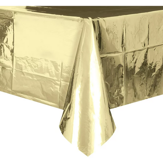 FIESTA MYLAR TABLE COVER GOLD