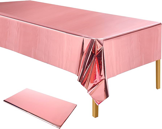FIESTA MYLAR TABLE COVER PINK